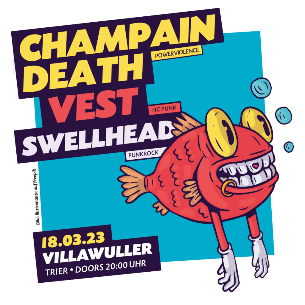 Champaign Death + Vest + Swellhead